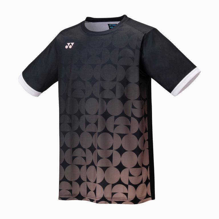 Yonex Sport-Tshirt Practice Graphic Print 16746 (100% Polyester) 2025 schwarz Jungen
